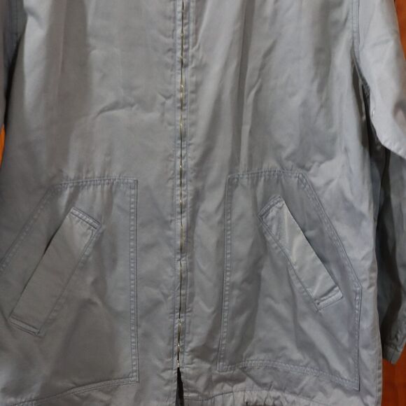 Vintage DKNY Classic Gray Utility Light Jacket Windbreaker Jacket Small - Picture 13 of 16